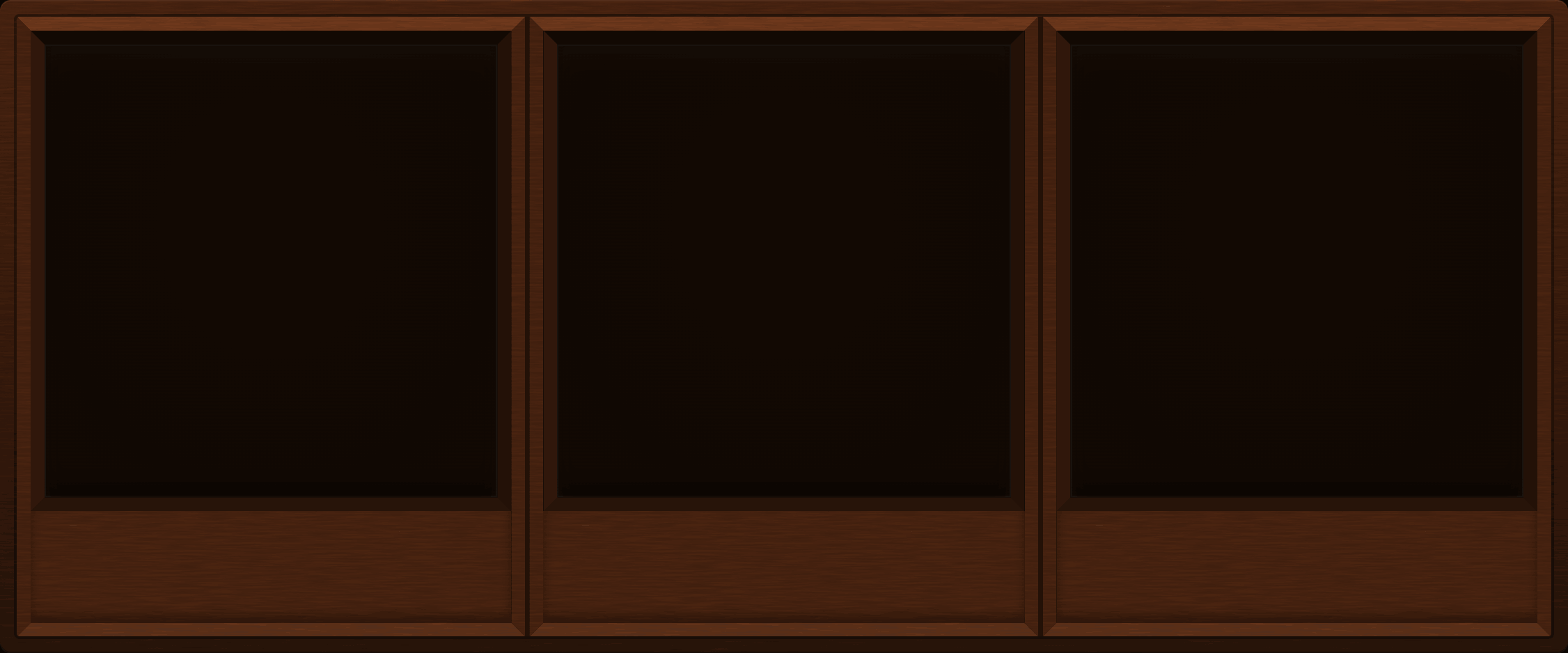 Rust Brown Display Case (1x3)